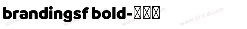 brandingsf bold字体转换